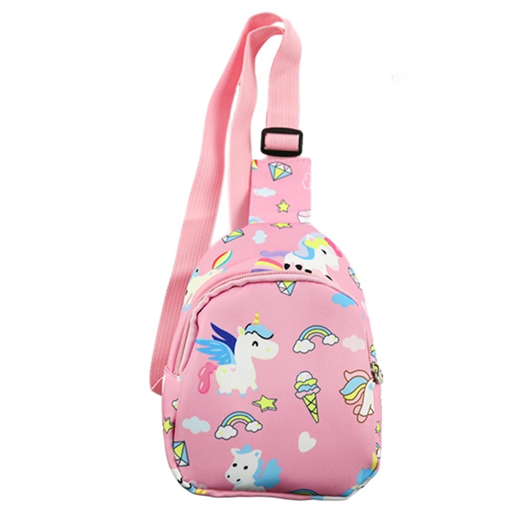 PALAY Kids Chest Bag Pink Unicorn Chest Bag for Kids Outdoor Travel Bag Cartoon Print Nylon Crossbody Bag for Kids Snack Bag Shoulder Bag for Girls PALAY Kids Chest Bag Pink Unicorn Chest Bag for Kids Outdoor Travel Bag Cartoon Print Nylon Crossbody Bag for Kids Snack Bag Shoulder Bag for Girls